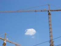cranes, sky - tiny - 1193673.1
